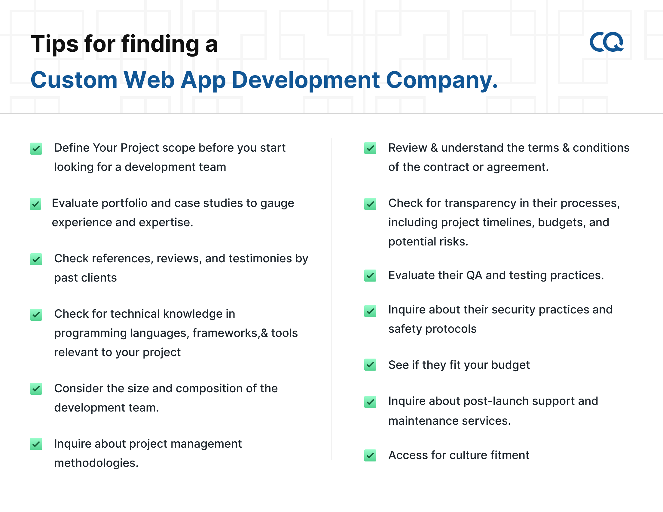 Tips for finding custom web app development company